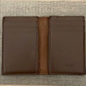 J Crew Leather Bi-Fold Wallet